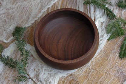Hand turned bowl made from locally sourced black walnut