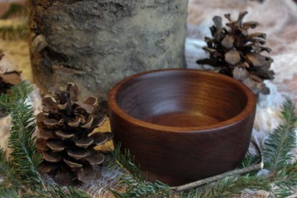 Bowl hand turned from locally sourced black walnut