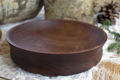 Large bowl, hand turned from locally sourced black walnut