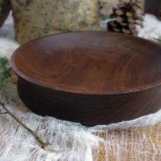 Large bowl, hand turned from locally sourced black walnut