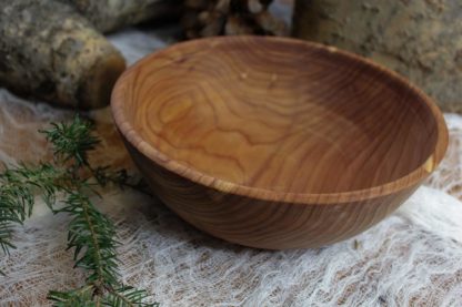 Bowl hand turned from locally harvested cedar.