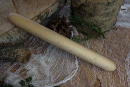 Hand turned rolling pin made from cherry wood